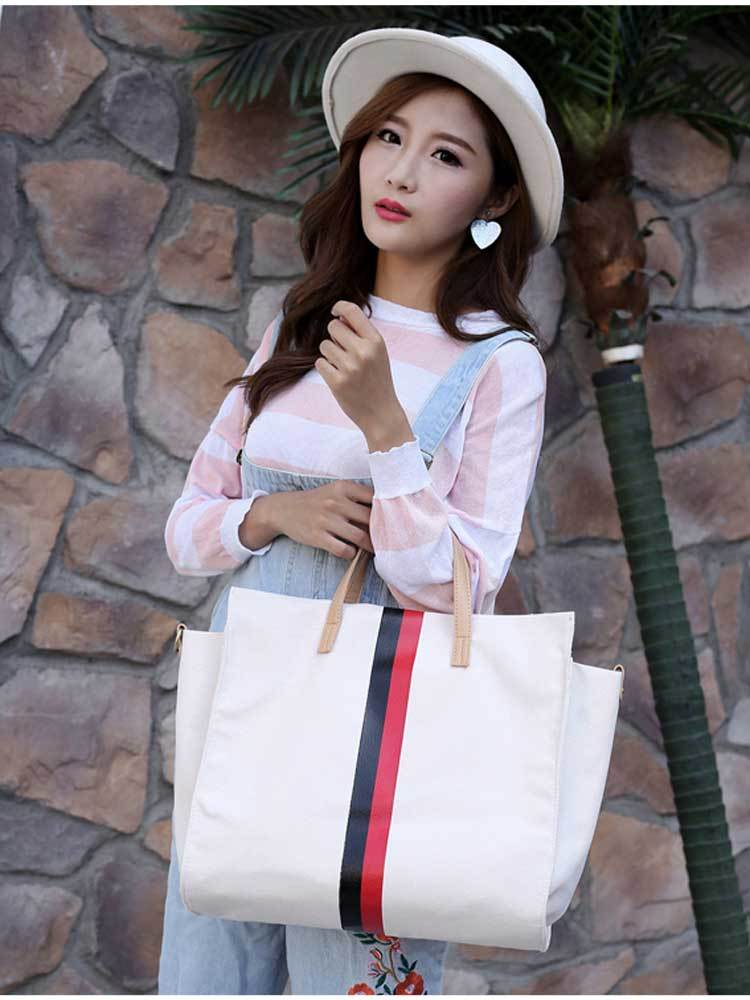 Shoulder Bag Canvas Ladies Work Bag Women Tote Hand Bag