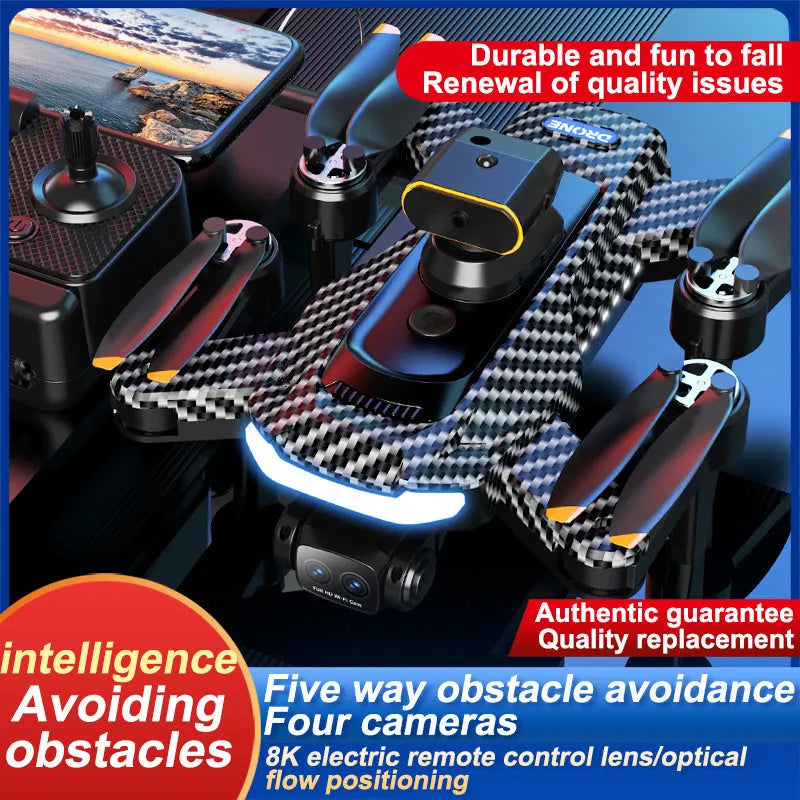 High Definition Aerial Photography Drone P17 Drone Automatic Return Brushless Obstacle Avoidance Remote Control High Definition Aerial Photography Optical Flow Quadcopter