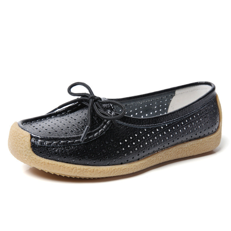 Flat Casual Shoes Comfortable Soft Sole Women's Shoes Hollow Flat Casual Shoes