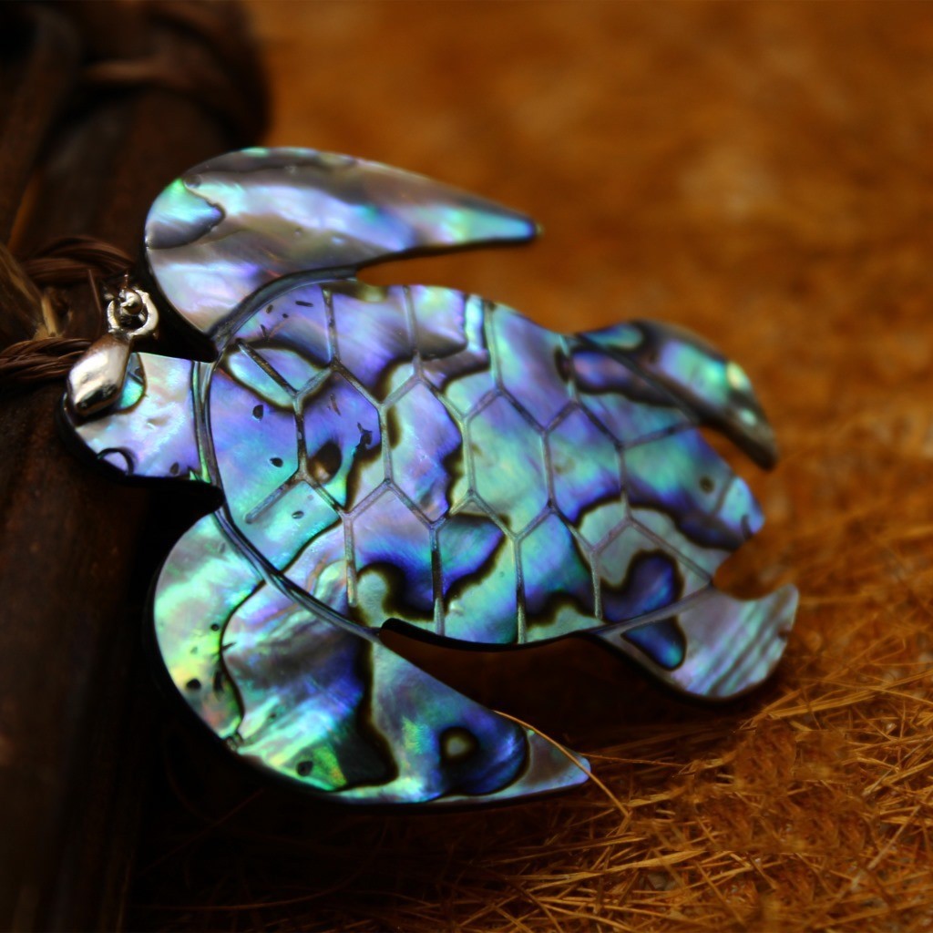 Personalized little turtle pendant