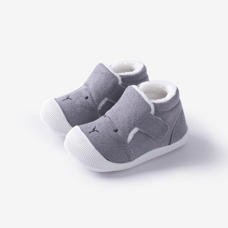 Plush warm walking shoes