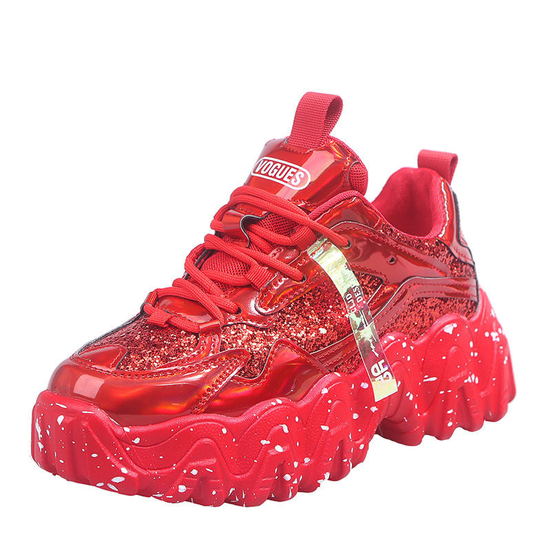 women's shoes Thick-soled increased sports and leisure women's shoes