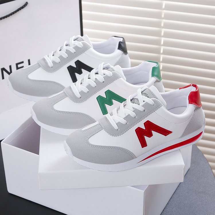 Running Shoes Bottom Argan Women's Leather Korean Style Versatile Student Casual Running Shoes