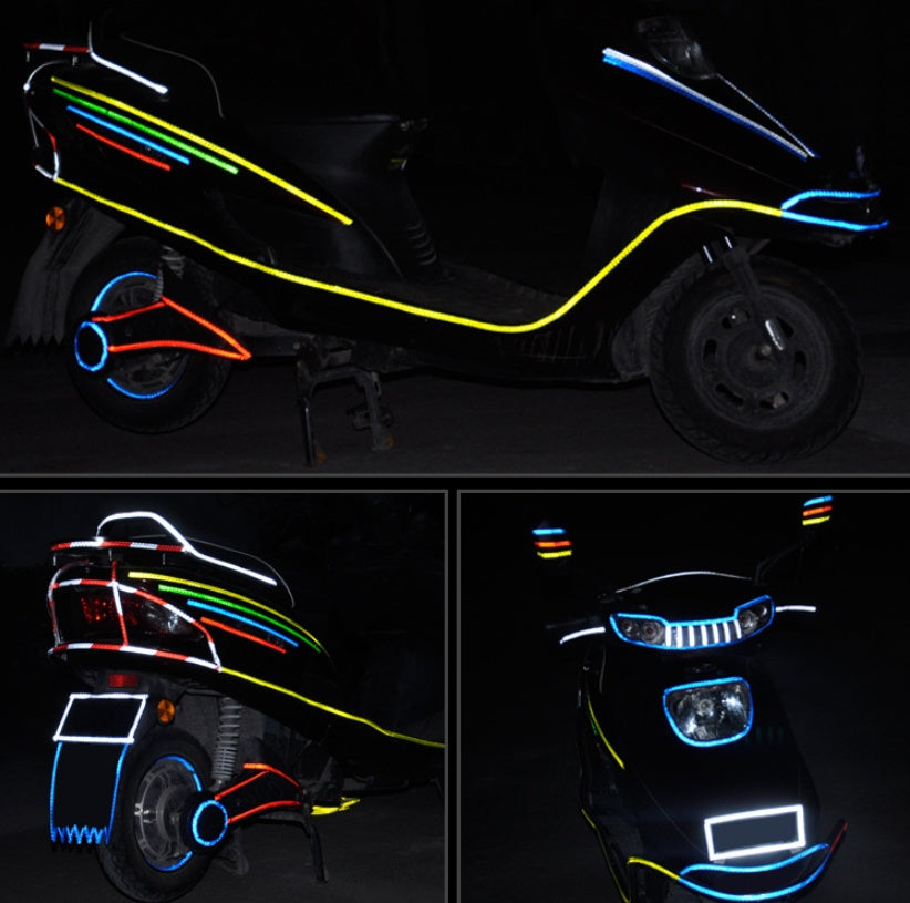 Car and motorcycle, bicycle, reflective stickers, mountain bike luminous stickers