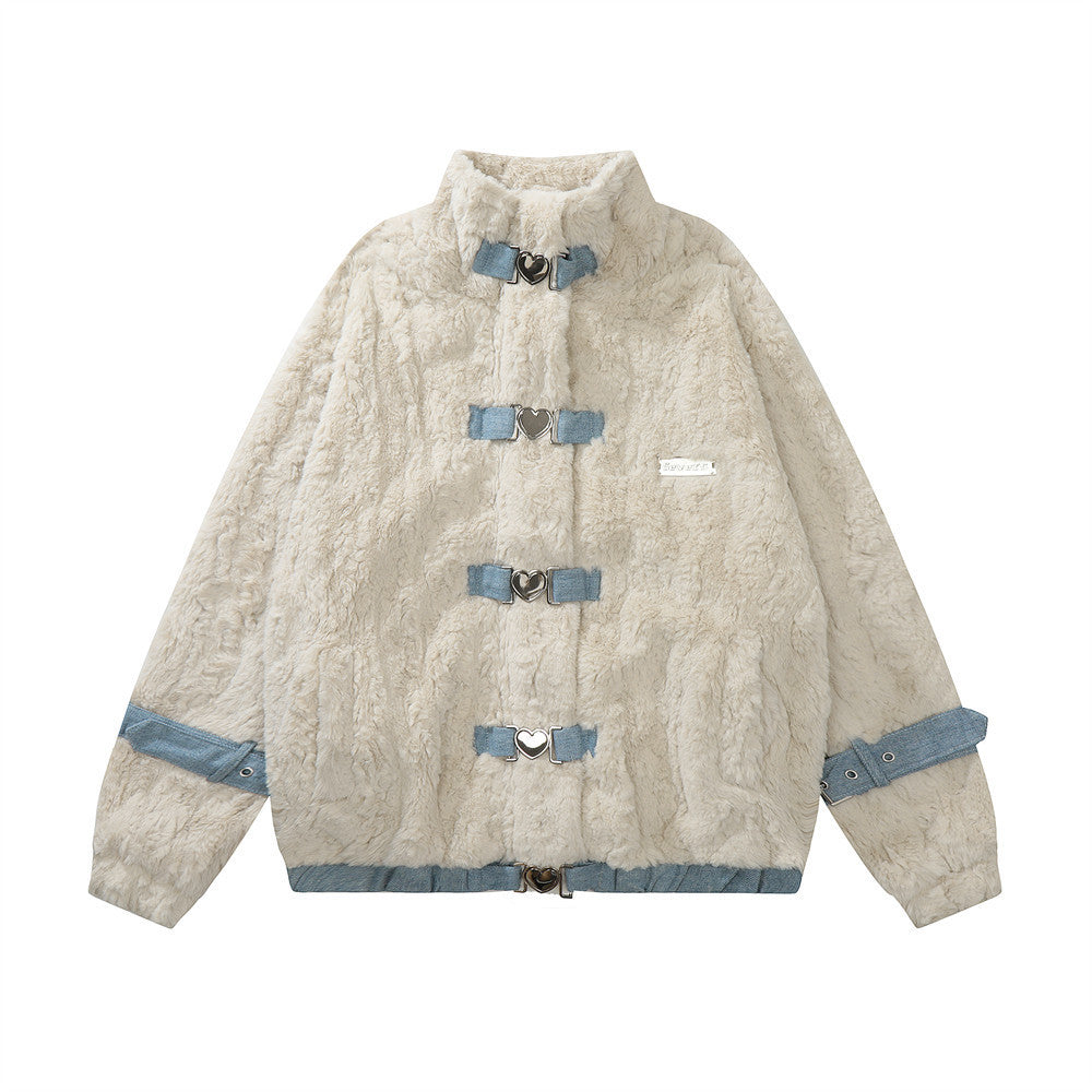 Unisex Coat Jacket Lamb Down Cotton Coat Jacket Men