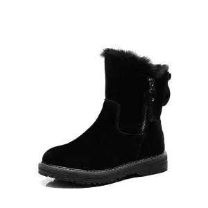 Snow Boots Plus Velvet Padded Short Boots And Large Cotton Shoes