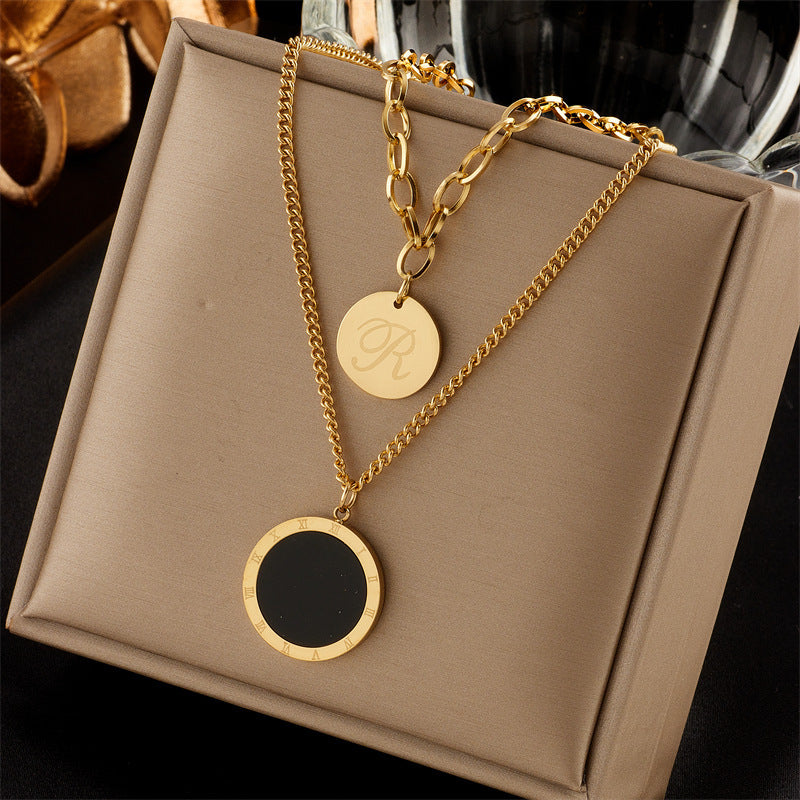New Fashion Minority Design Multi-layer Twin Clavicle Chain