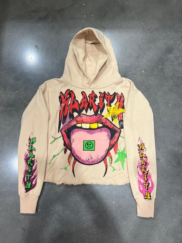 Long Sleeve Round Neck Retro Street Loose Casual Couple Pullover Sweater