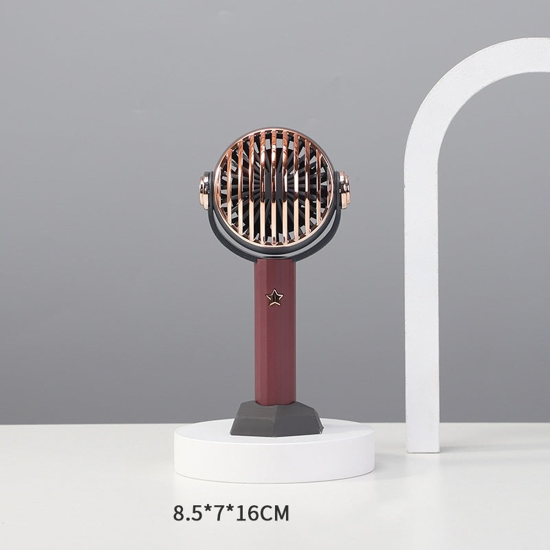 USB Handheld Electric Fan Desktop Decoration