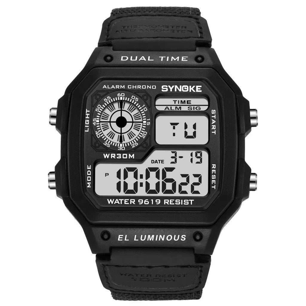 Waterproof Sports Men's Watches Retro Electronic Watch Luminous Waterproof Sports Men's Watches