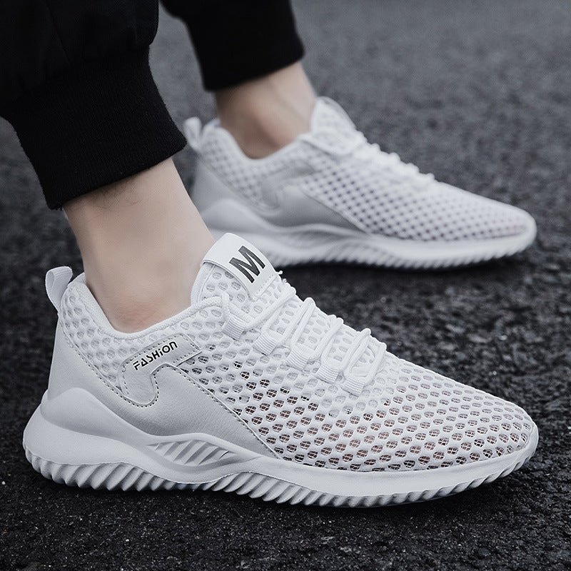 Mesh Sports sneaker Hollow Air Leak Honeycomb Mesh Shoes, Lightweight Sports Shoes, Men's Shoes