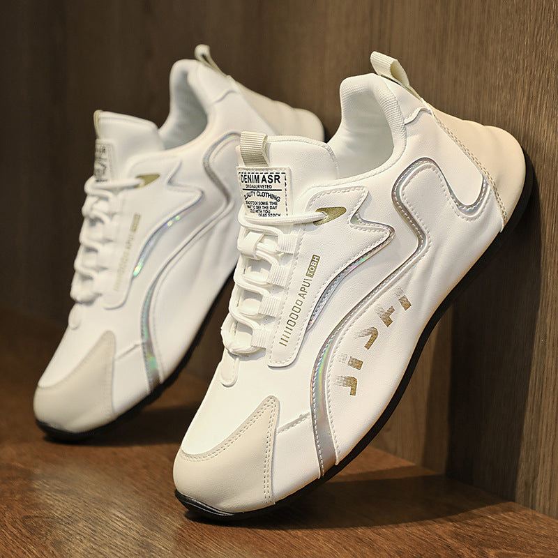 Lace-up Sneakers  Fashion Colorblock Lace-up Sneakers For Men Breathable Low-top Dad Shoes Running Walking Sports Shoes