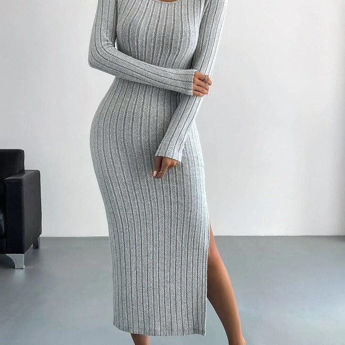 Long Dress Knitted Long Dress Women's Clothing