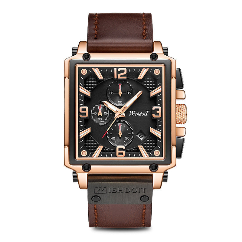 Watch Automatic Square Waterproof Personality Watch Quartz Men's Watch - sumet.shop