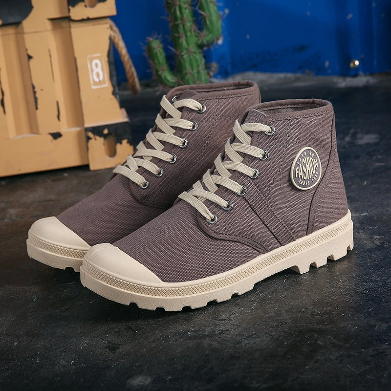 Shoes Student Sneakers Canvas Casual Shoes Student Sneakers All-match Fashion Hip Hop High Cut Hiking Shoes