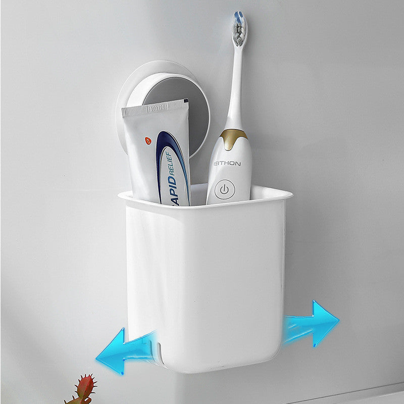 Wall Mounted Non Marking Hole Free Toothbrush Holder