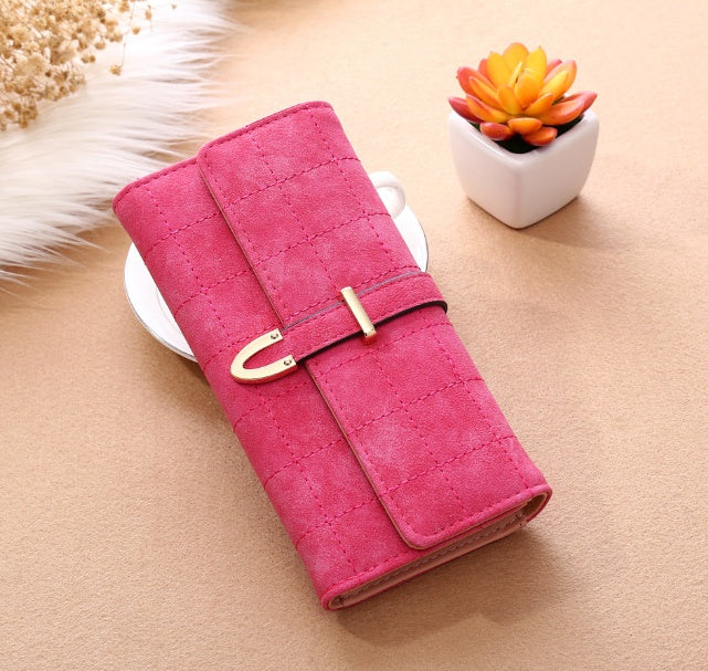 Long Wallet Frosted Lingge Long Wallet