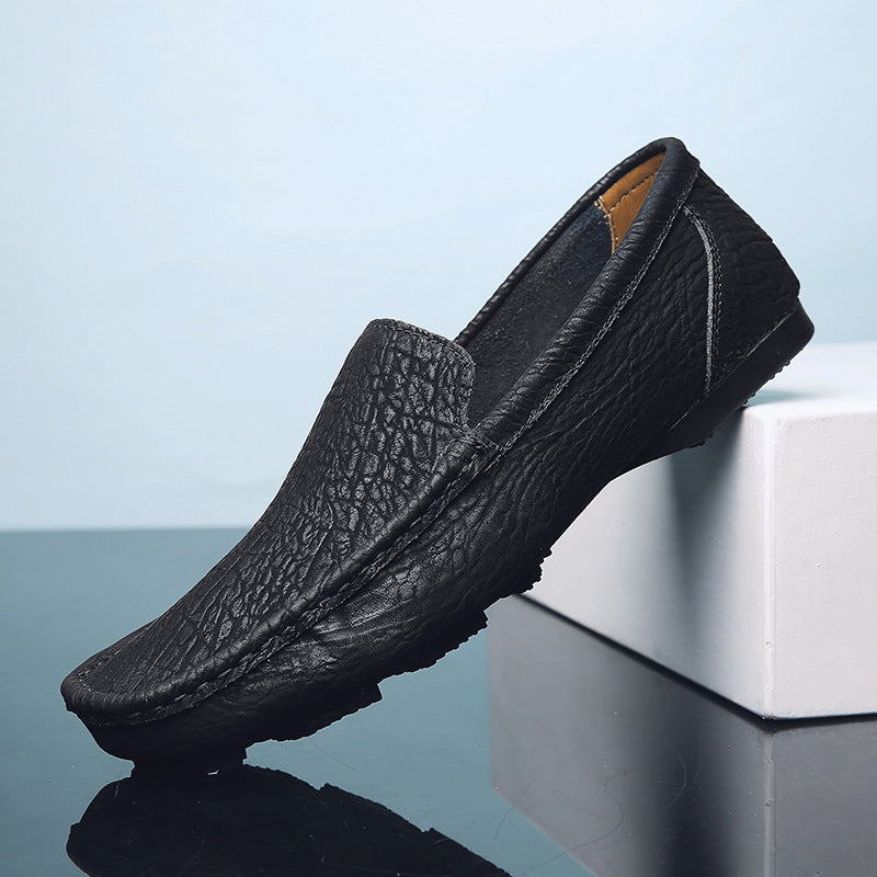 Set Foot Lazy Casual Hand Stitched Leather Shoes - sumet.shop