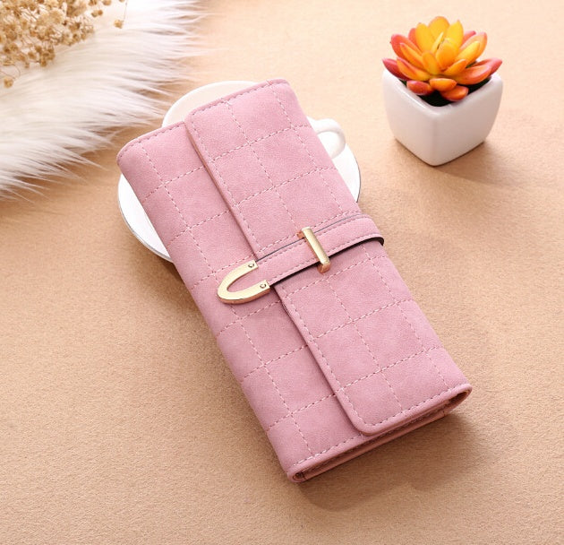 Long Wallet Frosted Lingge Long Wallet