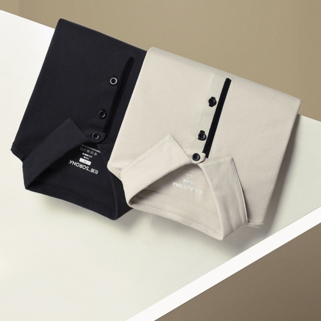 Seamless Adhesive Lapel Pure Color Simple Casual Short-sleeved T-shirt - sumet.shop