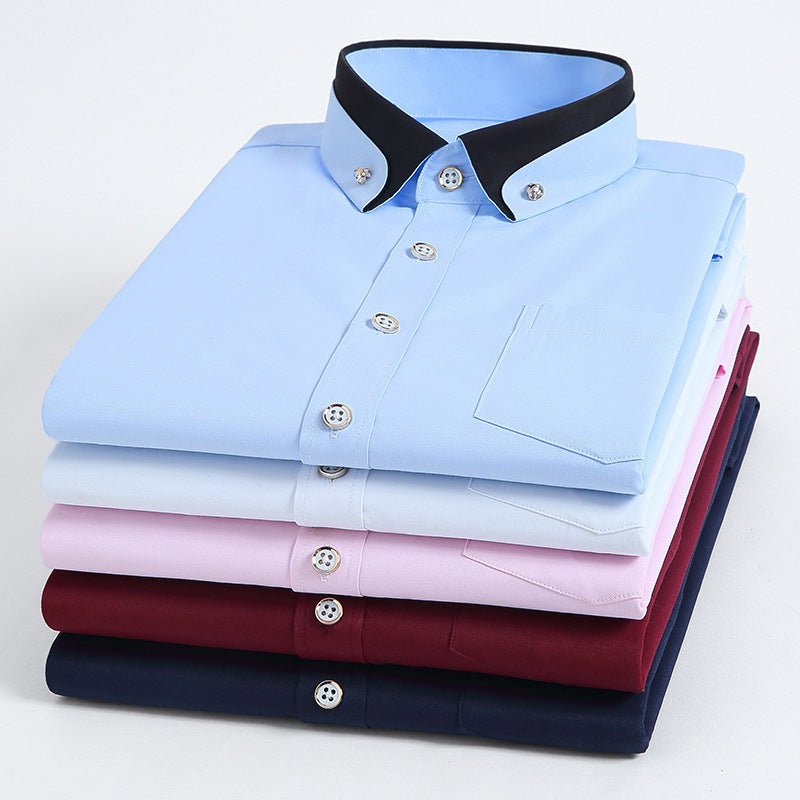 Men's Stretch Long Sleeve Shirt Casual And Comfortable Non-ironing - sumet.shop