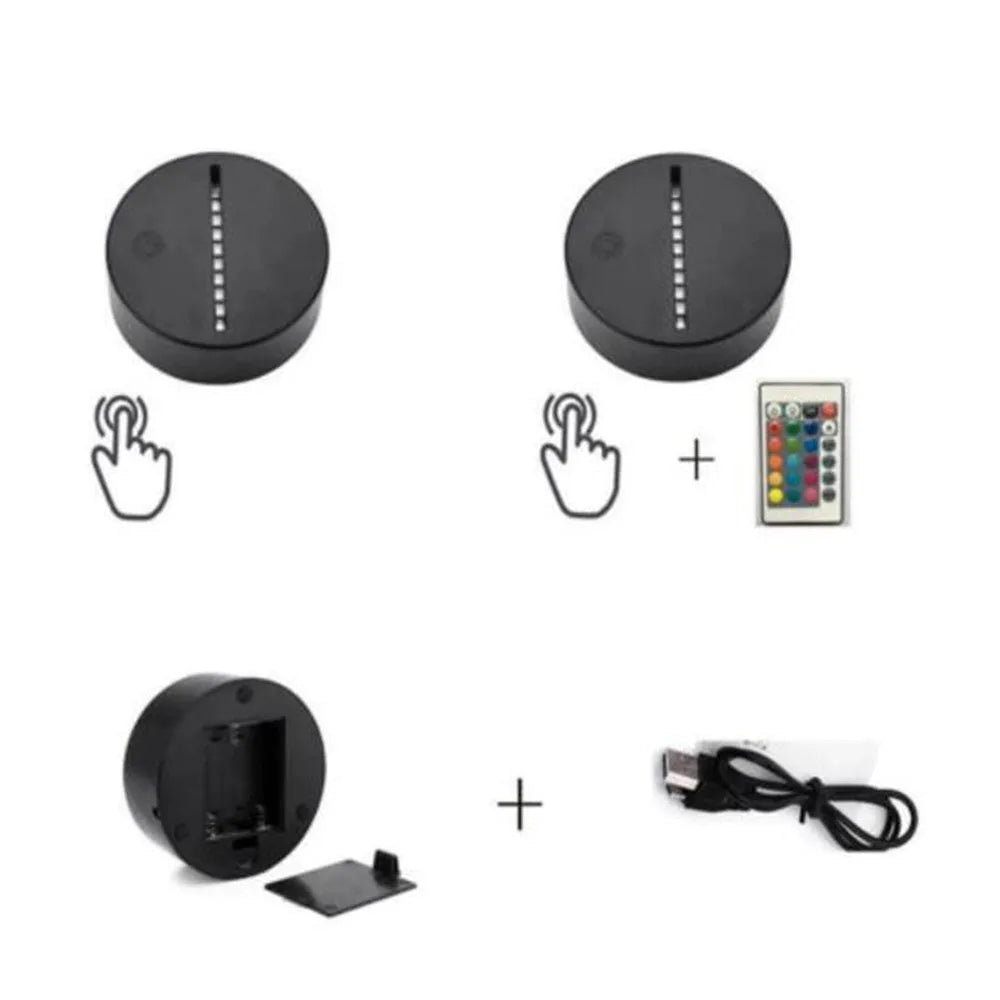 Panda night light 3 touch remote control seven-color night light