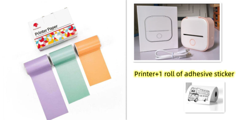 Portable Mini Thermal Label Printer Home Photo Printer Bluetooth-compatible Mini