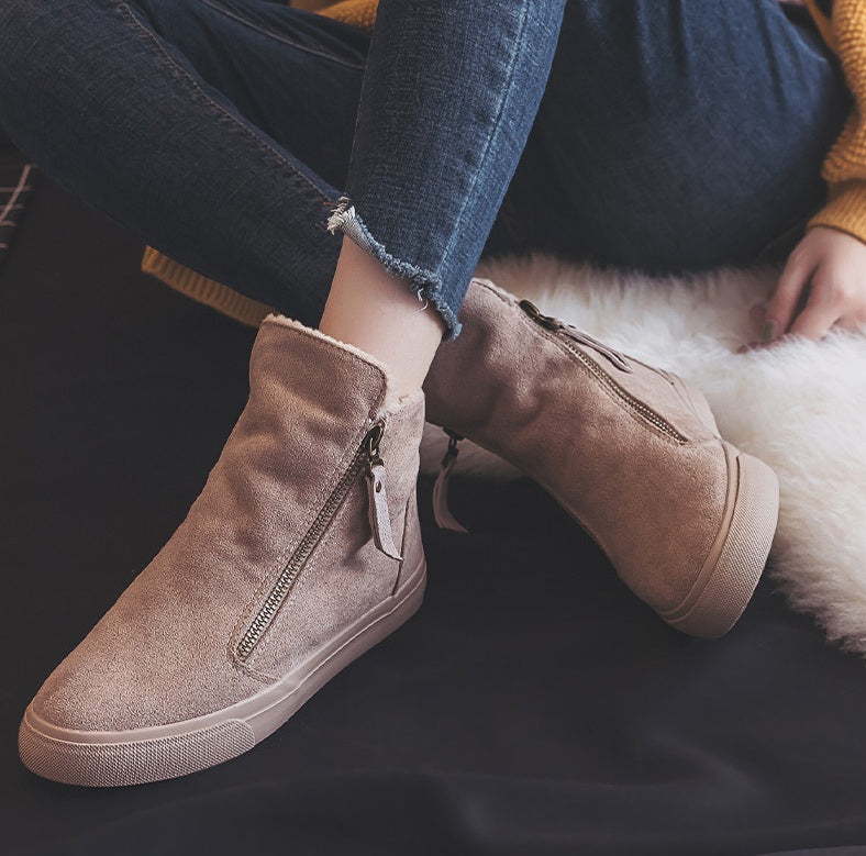 warm cotton shoes All-match non-slip and velvet warm cotton shoes