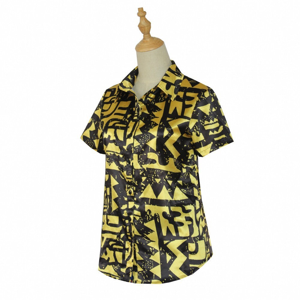 Women's Short Sleeve Fashion Printing Short Sleeve