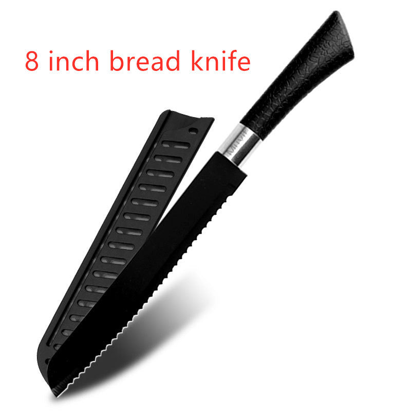 Stainless steel non stick knife spray paint knife horseshoe handle fruit knife