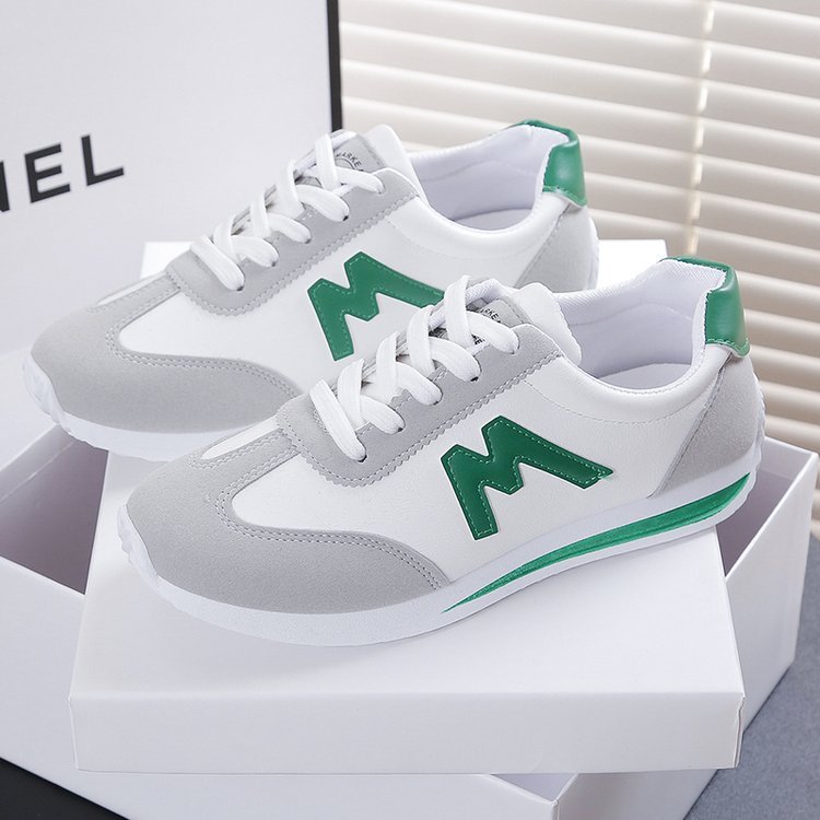 Running Shoes Bottom Argan Women's Leather Korean Style Versatile Student Casual Running Shoes