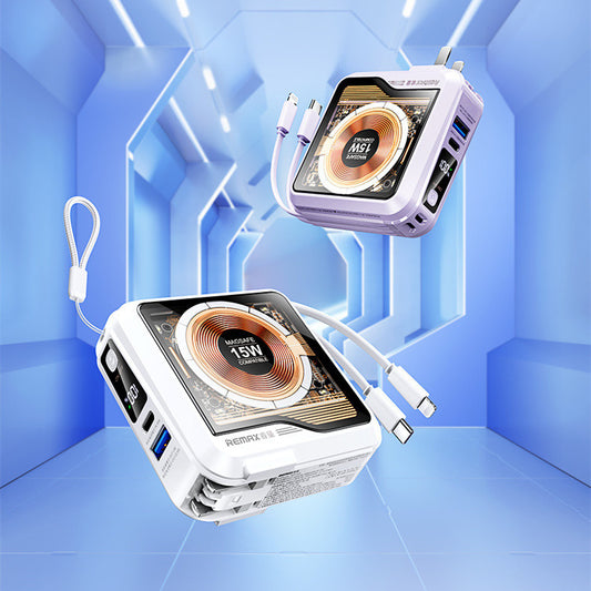 Magnetic Power Bank Unbounded Magnetic Power Bank With Plug