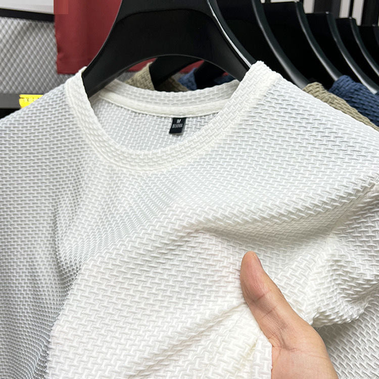 Men's Casual Bamboo Ice Silk Short Sleeved Shirt - sumet.shop