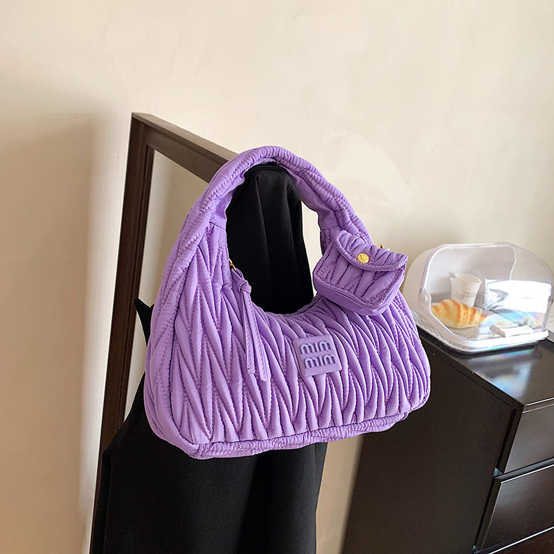 Korean All Ins Handbag Popular Single Shoulder Fold Underarm Bag