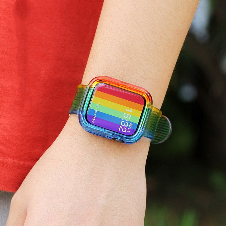 Integrated watch band with TPU protective sleeve for glacier - sumet.shop