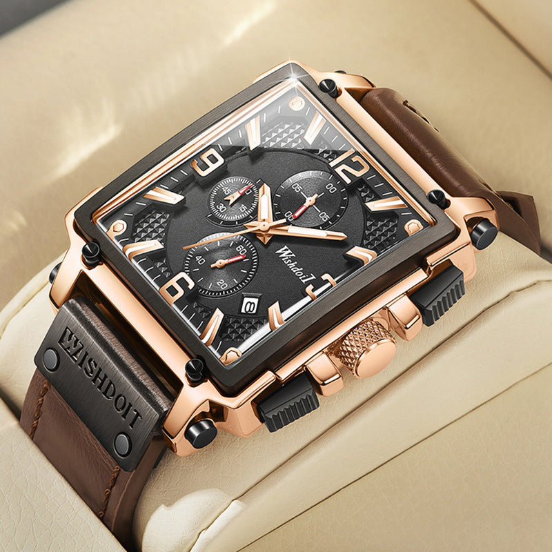 Watch Automatic Square Waterproof Personality Watch Quartz Men's Watch - sumet.shop