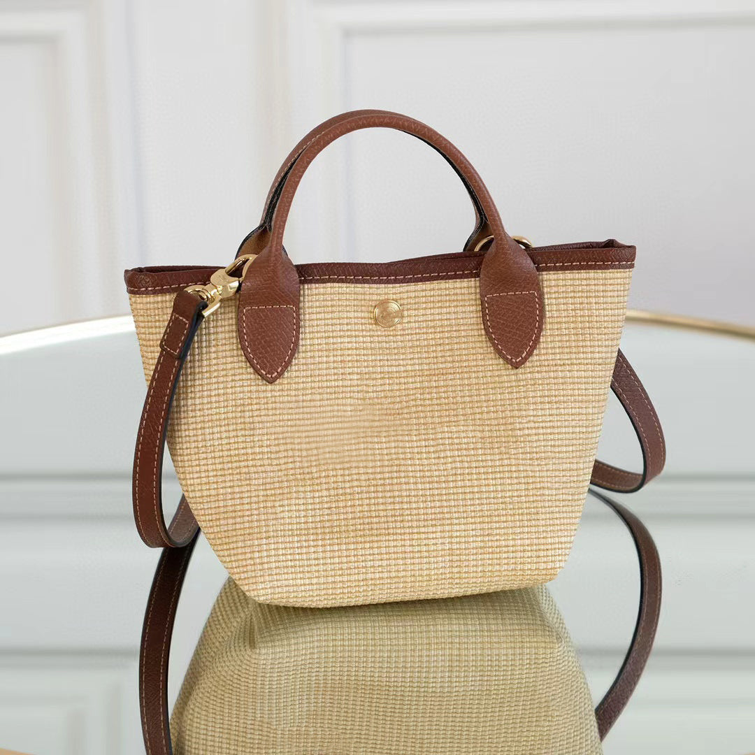 Shoulder Messenger Bag Women's New Style Straw Woven Shoulder Messenger Bag