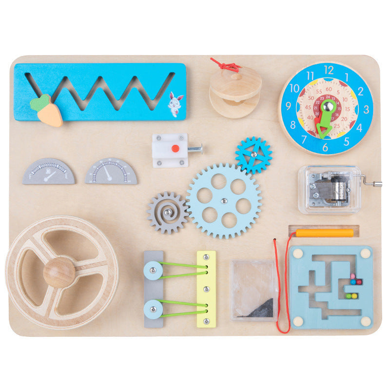 Educational Toys Wooden Colorful Cube Busy Board Early Education Educational Toys For Children