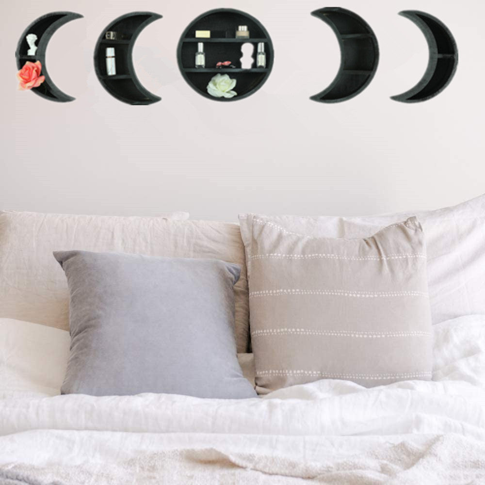 Moon phase cycle wall decoration rack wall hanging