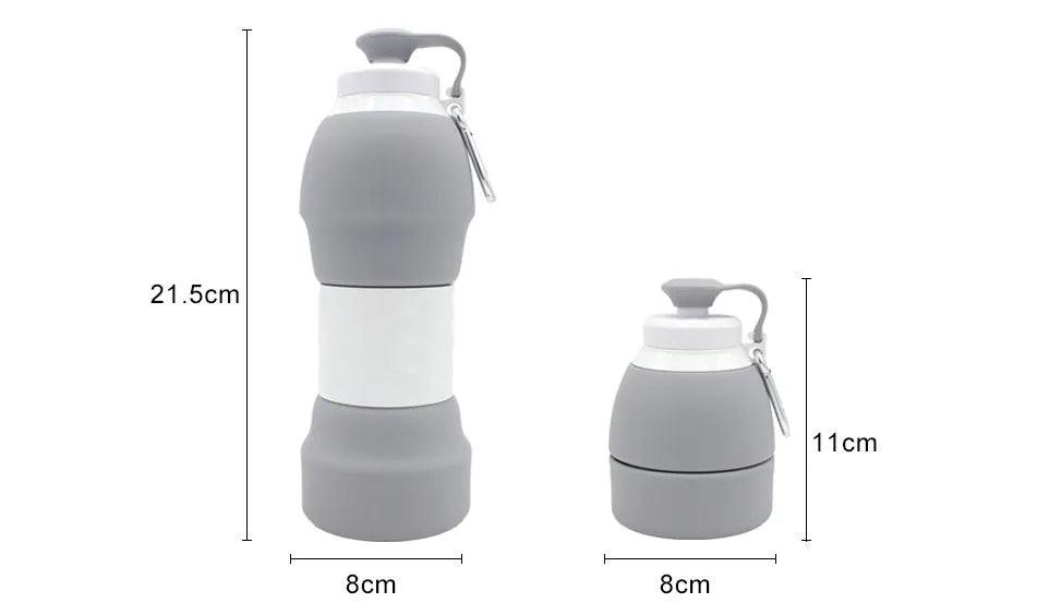 Silicone water bottle folding water bottle