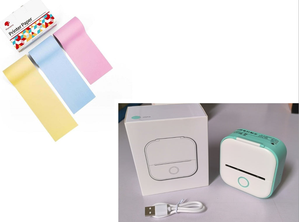 Portable Mini Thermal Label Printer Home Photo Printer Bluetooth-compatible Mini