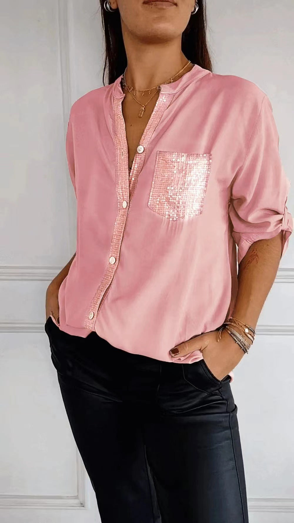 Long-sleeve Casual Shirt Commute Style Women's Summer Long-sleeve Casual Fashion Shirt
