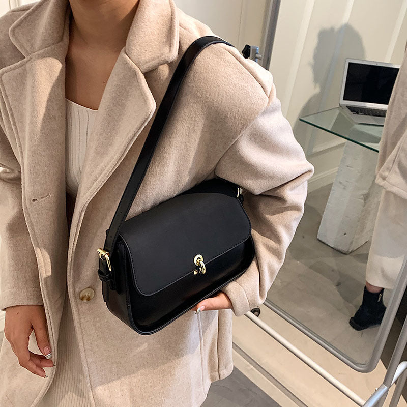 Pure Color PU Frosted Fashion Personality Western Style