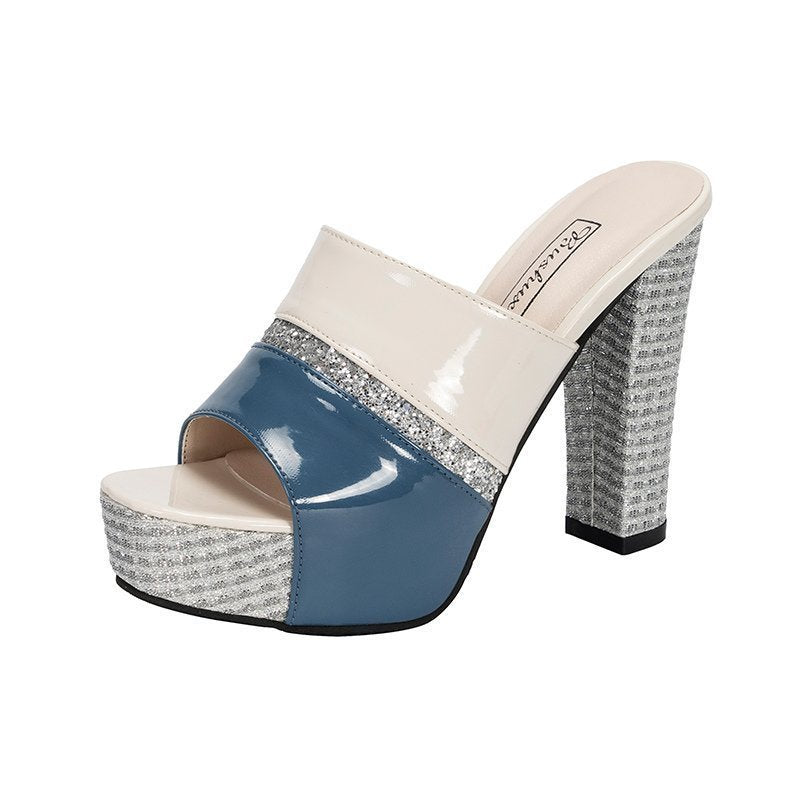 Summer Fashion Women's High-heeled Sandals With Thick Soles