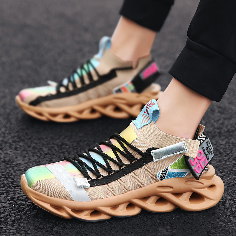Lightweight Sneaker and Breathable Running Flying Shoes Men's Casual Sports Style