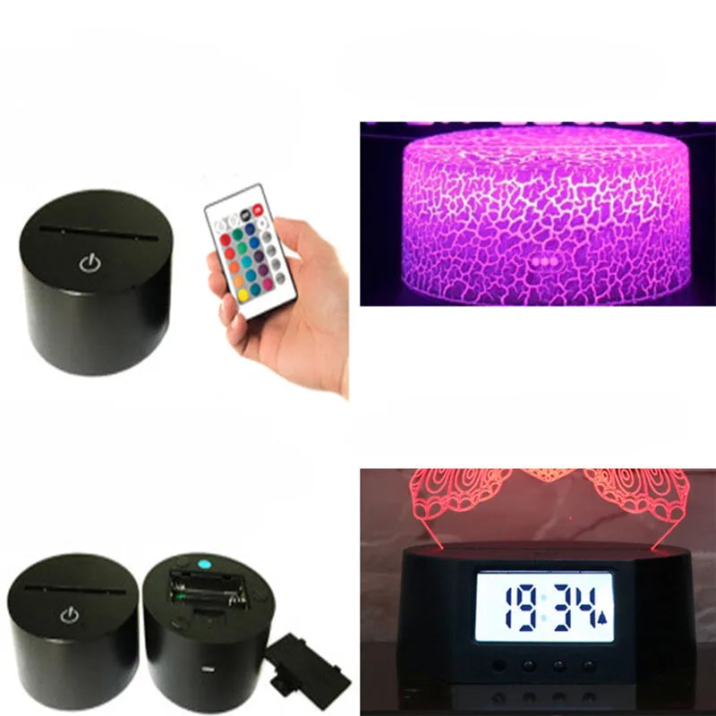 Shark series 3d small table lamp creative colorful touch LED light, Lamp, sumet.shop