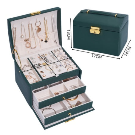 European-style Simple Three-layer Large-capacity Jewelry Storage Box