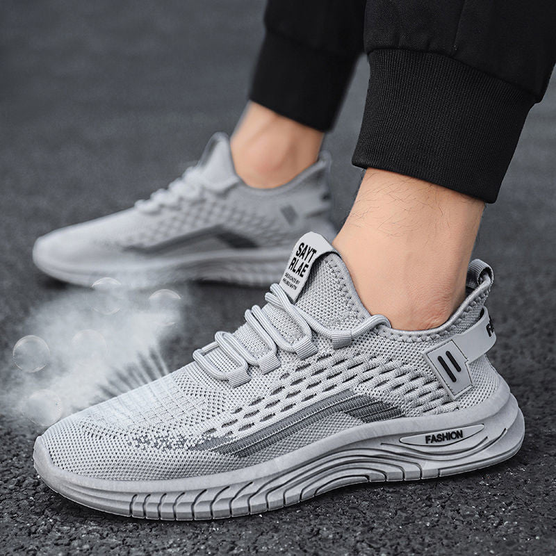 Trendy Mesh Fly Woven Thin Breathable Net Shoes For Men - sumet.shop