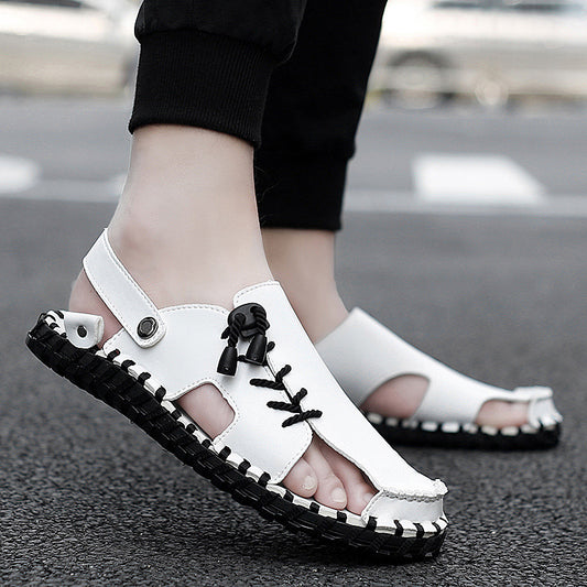 Men's Leather Sandals Casual And Fashionable Outdoor