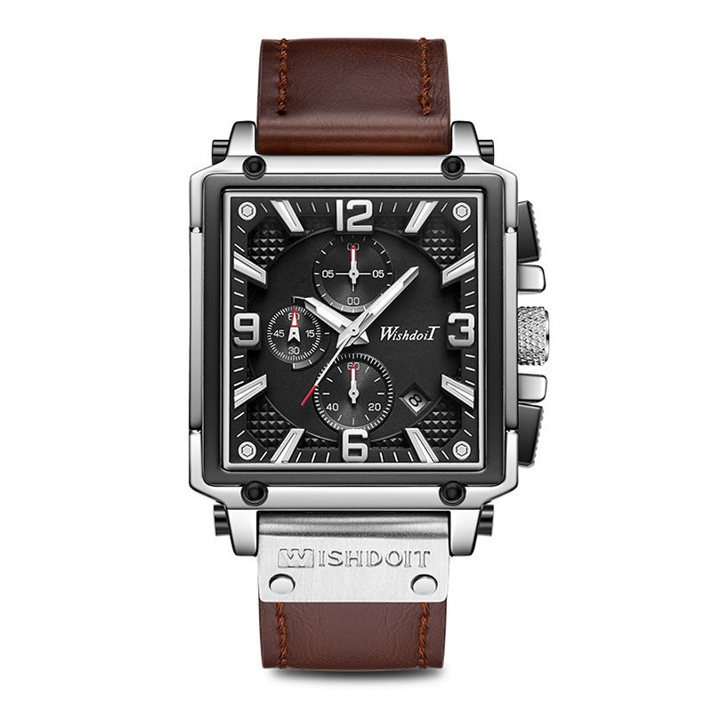 Watch Automatic Square Waterproof Personality Watch Quartz Men's Watch - sumet.shop